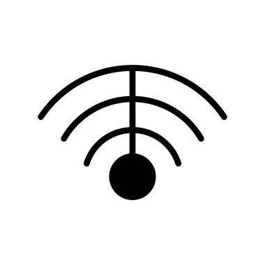Wi-Fi ikon vektörü. ince çizgi işareti