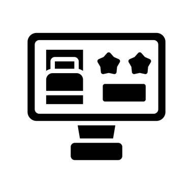 Alışveriş vektörü simgesi düz simgesi