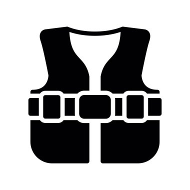 yelek vektör düz tasarım simgesi