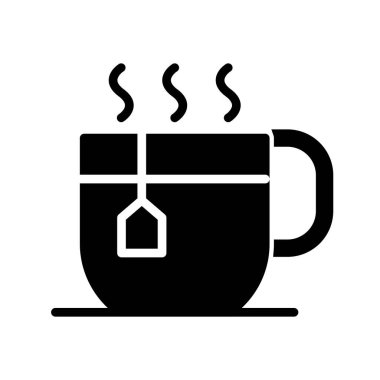 Kahve fincanı ikon vektörü. Kahve fincanı sembolü.