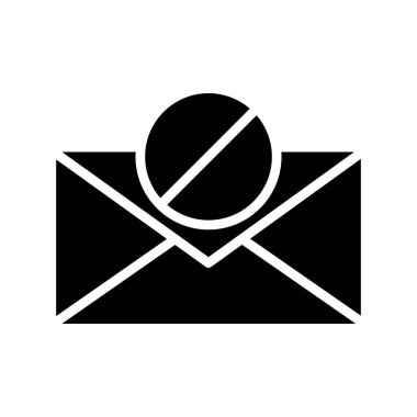 zarf e- posta simgesi, vektör illüstrasyonu