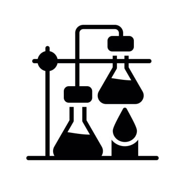 Laboratuvar Deney vektör simgesi