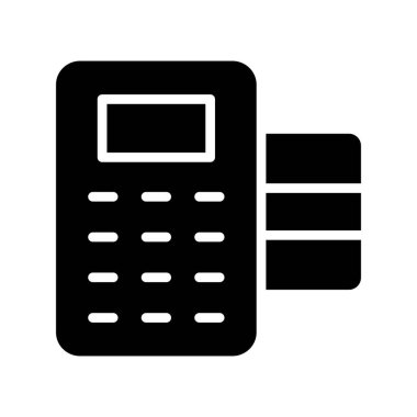 Banka vektör düz simgesi