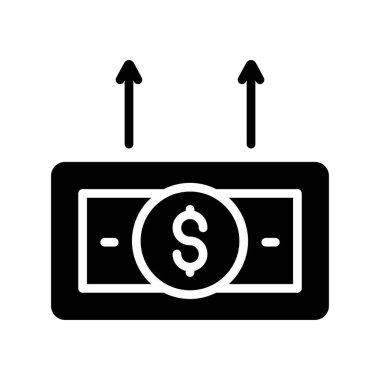 Dolar para simgesi, düz stil