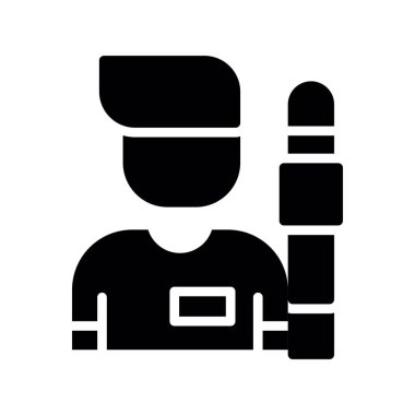 Polis memuru ve vektör ikonu