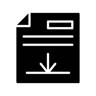 dosya vektörü ince çizgi simgesi