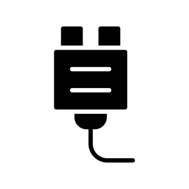 elektrik dolgu vektörü simgesi