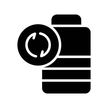 kamera glyph düz simgesi