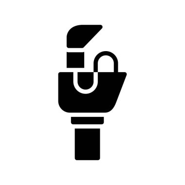 Modern b 'nin vektör illüstrasyonu eksik simgesi