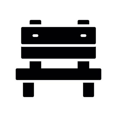 mobilya vektörü düz simge