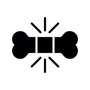 kemik simgesi vektör çizimi tasarımı