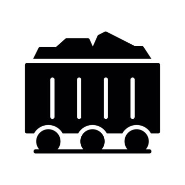 kargo vektör simgesi düz simge