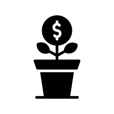 para bitkisi simgesi vektör illüstrasyon grafik tasarımı