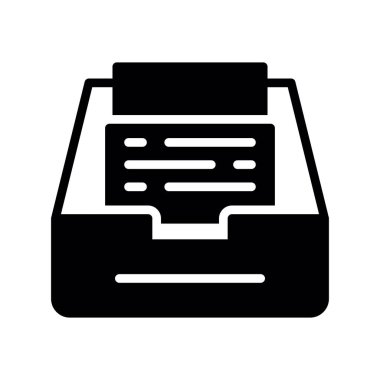 yazıcı vektörü simgesi düz simgesi