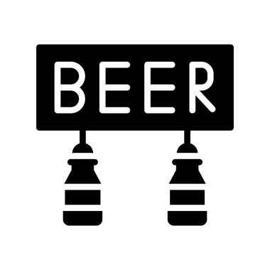 Bira kupa simge vektör çizim