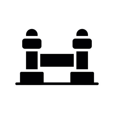 tablo glyph düz vektör simgesi