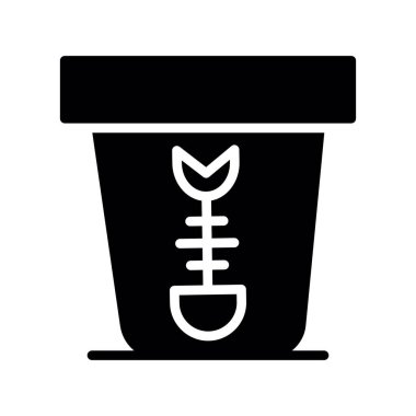 kova simgesi, vektör illüstrasyonu, düz tasarım biçimi