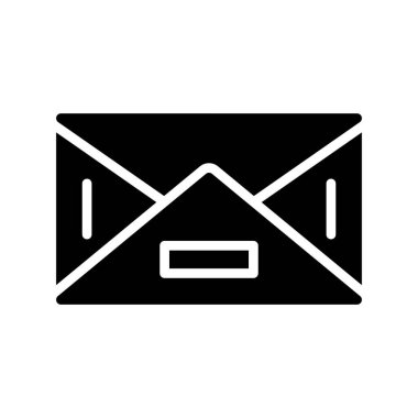 Web ve mobil uygulaması tasarımı, zarf logo kavramı için beyaz arka plan üzerinde izole zarf simgesi vektör