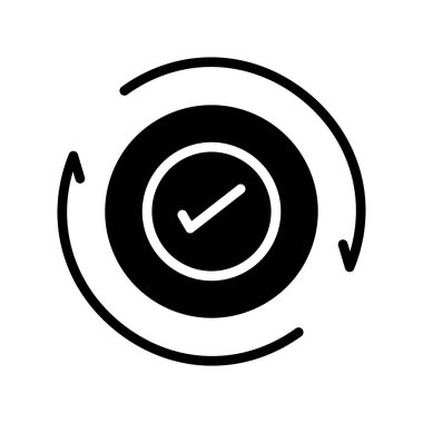 Simge vektörünü kontrol et. izole vektör sembolü