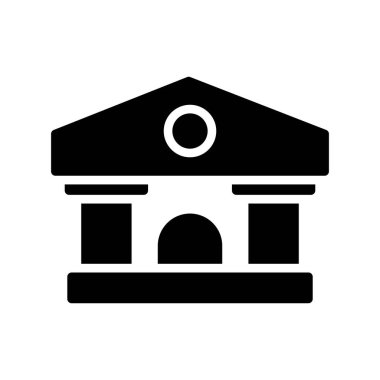 banka simgesi vektör illüstrasyon tasarımı