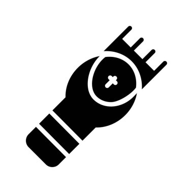 Beyaz arkaplanda elektrik dolgu simgesi