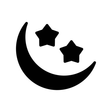 Ay vektörü sembolü düz simgesi