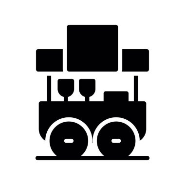 tren simgesi vektör illüstrasyonu