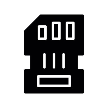 Bir usb simgesinin vektör illüstrasyonu
