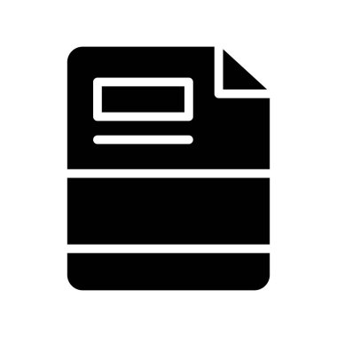 belge simgesi vektör illüstrasyonu