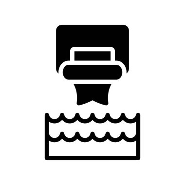 tekne simgesi, vektör illüstrasyonu