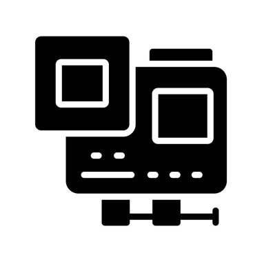 Yazıcı simgesi vektör illüstrasyonu