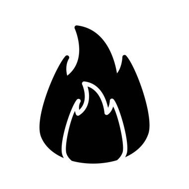Ateş simgesi vektör illüstrasyon tasarımı