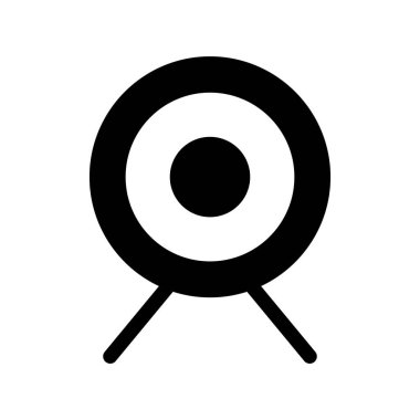 kamera vektörü ince çizgi simgesi