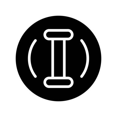 Siyah ve beyaz simgesinin vektör illüstrasyonu