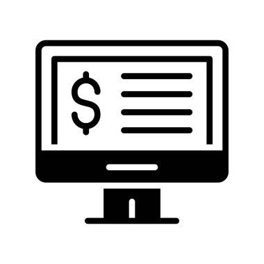 çevrimiçi ödeme glifleri, vektör işareti