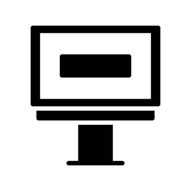 bilgisayar izleme simgesi, vektör illüstrasyonu