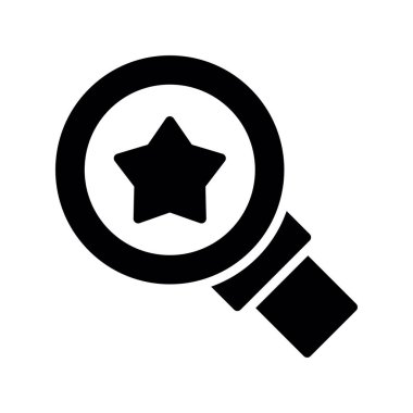 Büyüteç simgesi. Web için büyüteç vektör simgelerinin basit illüstrasyonu