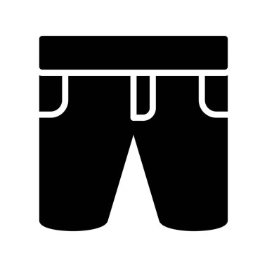 pantolon simgesi, vektör illüstrasyonu