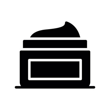 Banka vektörü glyph düz simgesi