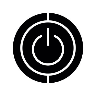 güç vektörü simgesi düz simge