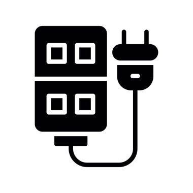 pil vektörü ince çizgi simgesi