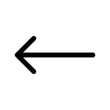 ok vektörü ince çizgi simgesi