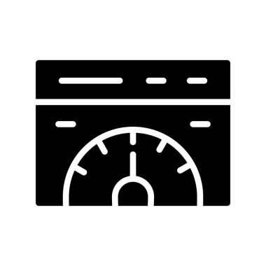 Beyaz arkaplanda mikrodalga simgesi