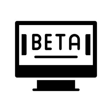 dizüstü bilgisayar simgesi. Web için web vektör simgesinin özet çizimi