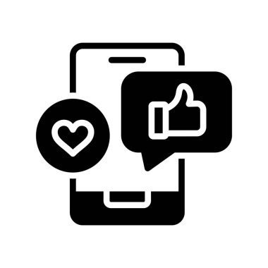 Web ve mobil uygulama tasarımınız için beyaz arkaplanda izole edilmiş sohbet kalp ikonu vektörü, sohbet kalp logosu kavramı