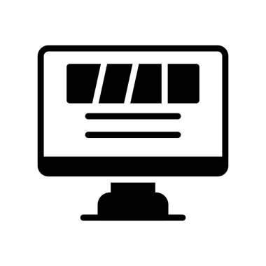 bilgisayar simgesi vektör illüstrasyonu