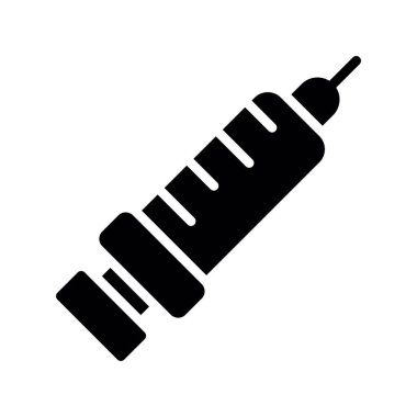 enjeksiyon glifleri ikon vektör simgesi