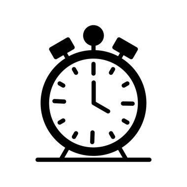 Saat simgesi, vektör illüstrasyonu