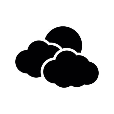 Bulut simgesi. Vektör illüstrasyonu