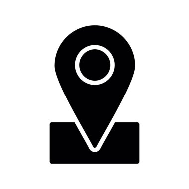 harita vektör düz simgesi